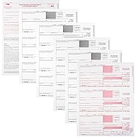 1099 NEC Forms 2023, 50 Pack 4 Part Laser Tax Forms Kit Pack of Federal/State Copy's, 1096's –Great for QuickBooks and Accounting Software, [NO Envelopes] 2023 1099-NEC, 50 Pack