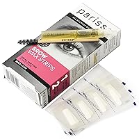 Eyebrow 32 Biodegradable Wax Strips Kit for At-Home Hair Removal with Ready-to-Use Mini Wax Strips for All Hair Types, Pink (PW-ST10)