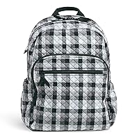 Vera Bradley Women's Cotton Campus Backpack, Kingbird Plaid, One Size