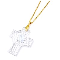 Irish Cross Necklace with Gold Plated Chain