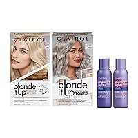 Blonde it Up Platinum Blonde + Blonde it Up Crystal Glow Toners Radiant Opal + Shimmer Lights Shampoo and Conditioner