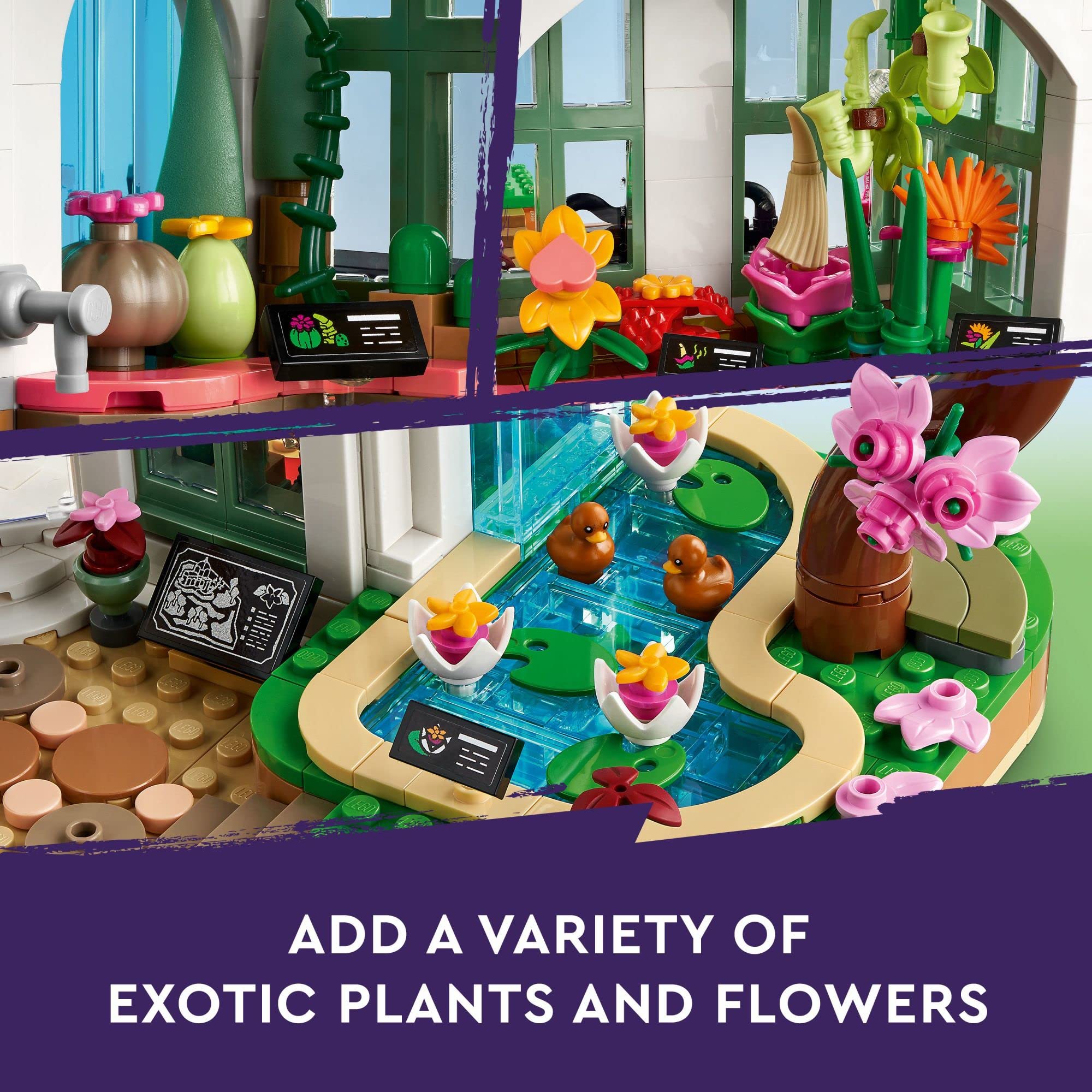 LEGO Friends Botanical Garden 41757 Building Toy Set, A Creative Project for Ages 12+, Build and Display a Detailed Greenhouse Scene, A Gift for Kids and Teens Who Love Flowers and Plants