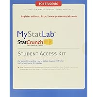 MyStatLab Student Access Kit: Including Statcrunch MyStatLab Student Access Kit: Including Statcrunch Printed Access Code Hardcover Book Supplement