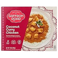 Coconut Curry Chicken with Basmati Rice Frozen Dinner, 10oz - Antibiotic Free, Gluten Free, Halal