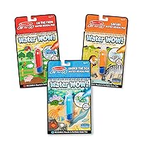 Water Wow! - Water Reveal Pad Bundle - Farm, Safari & Under The Sea, Gold, 1 Count (Pack of 3)