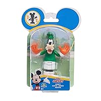 Disney Junior Mickey Mouse Movable Collectible Figure 1 Pack Soccer Goofy in Football Jersey 5 cm from 3 Years Just Play