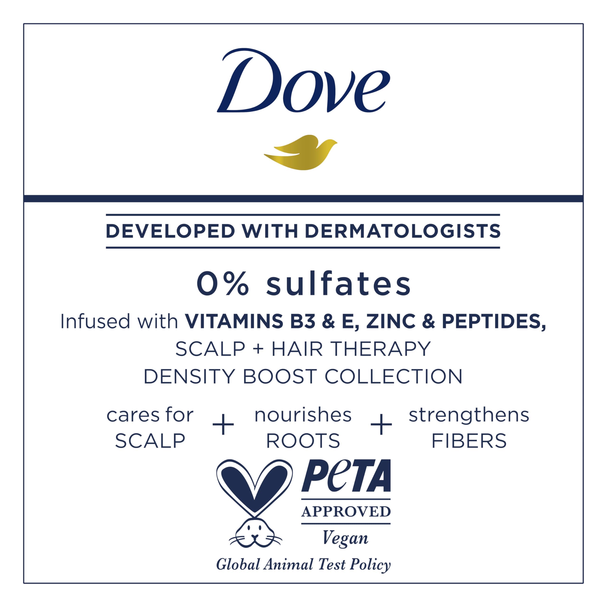 Dove Scalp + Hair Therapy Hair Conditioner Density Boost Strengthening Conditioner for oily hair and fine hair to revitalize hair and help protect against breakage 9.25 FL OZ (273 mL)