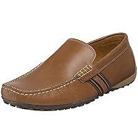 Geox Mens Snake Moccasin Leather Shoes