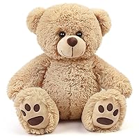 LotFancy Teddy Bear Stuffed Animal, 17'' Large Brown Bear Plush Toy, Gift for Kids Girls Boys Babies, Cute Plushies Decoration