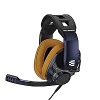 EPOS I Sennheiser GSP 602 – Wired Closed Acoustic Gaming Headset, Noise-Cancelling Microphone, Adjustable Headband with Customizable Contact Pressure, Volume Control, for PC + Mac + Xbox + PS4, Pro