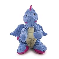 Bubble Plush Dragons Squeaky Dog Toy, Chew Guard Technology - Periwinkle, Large