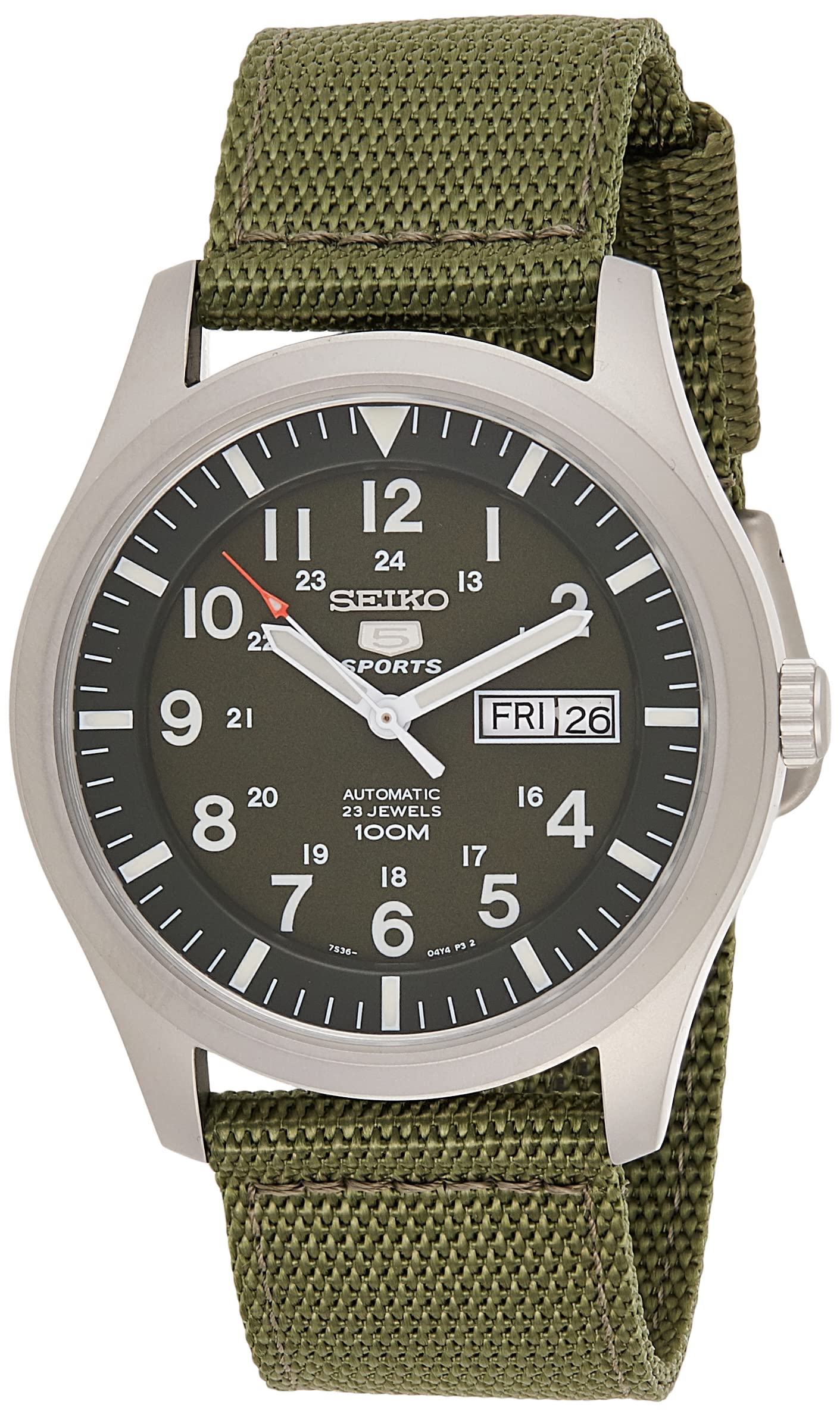 Mua Seiko 5 Men's SNZG09K1 Sport Analog Automatic Khaki Green Canvas Watch  trên Amazon Mỹ chính hãng 2023 | Fado