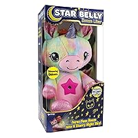 ONTEL Star Belly Dream Lites, Stuffed Animal Night Light, Shimmering Rainbow Unicorn - Projects Glowing Stars & Shapes in 6 Gentle Colors, As Seen on TV