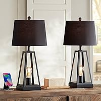 Franklin Iron Works Kacey Modern Table Lamps 25 1/4