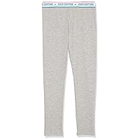Juicy Couture Girls' Leggings, Full Length Pull-on Stretch Pants with Logo Design & Elastic Waistband