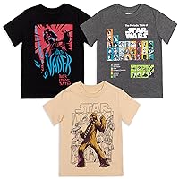 The Mandalorian Darth Vader Chewbacca Stormtrooper 3 Pack T-Shirts Infant to Big Kid