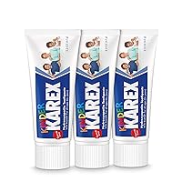 Kinder Karex Hydroxyapatite Kids Toddler Toothpaste 2.3 Ounce (Pack of 3), Fluoride Free, Safe If Accidentally Swallowed