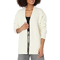Theory Women's Long Cable-Knit Cardigan Sweater