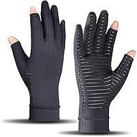 Copper Arthritis Gloves for Hand Pain Relief, Rheumatoid Compression Gloves for Arthritis for Men and Women