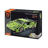 STEM Car Toy Building Toy Gift for Age 6+, Pull-Back Super Car Building Block Take Apart Toy, 457 Pcs DIY Building Kit, Learning Engineering Construction Toys