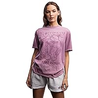 Urban Nation Women's Short Sleeve Cotton T-Shirt, Lightweight Crewneck Tee