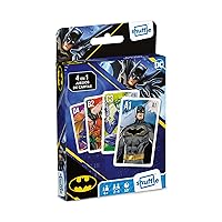 Batman Game for Kids - 4 in 1 Snap, Pairs, Happy Families & Action Game, Game Guide Included, Great Gift for Kids Aged 4+