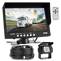 Pyle Car Backup Rear View Camera - Reverse Parking Rearview Back Up Car Camera And Monitor Video System w/ 7