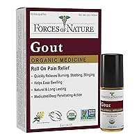 Forces of Nature – Natural, Organic Gout Relief (4ml) Non GMO, No Harmful Chemicals –Fast Acting Relief for Inflammation, Discomfort, Burning Pain Caused by Gout in the Toes, Feet, Hands and Joints
