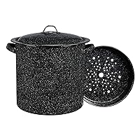 Granite Ware 15.5 Qt Steamer, with Lid and Insert. Enameled steel perfect for seafood, soups or sauces. Granite Ware 15.5 Qt Steamer, with Lid and Insert. Enameled steel perfect for seafood, soups or sauces.