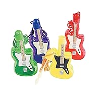 Guitar Bubble Bottle Necklaces (set of 12) Music Party Favors