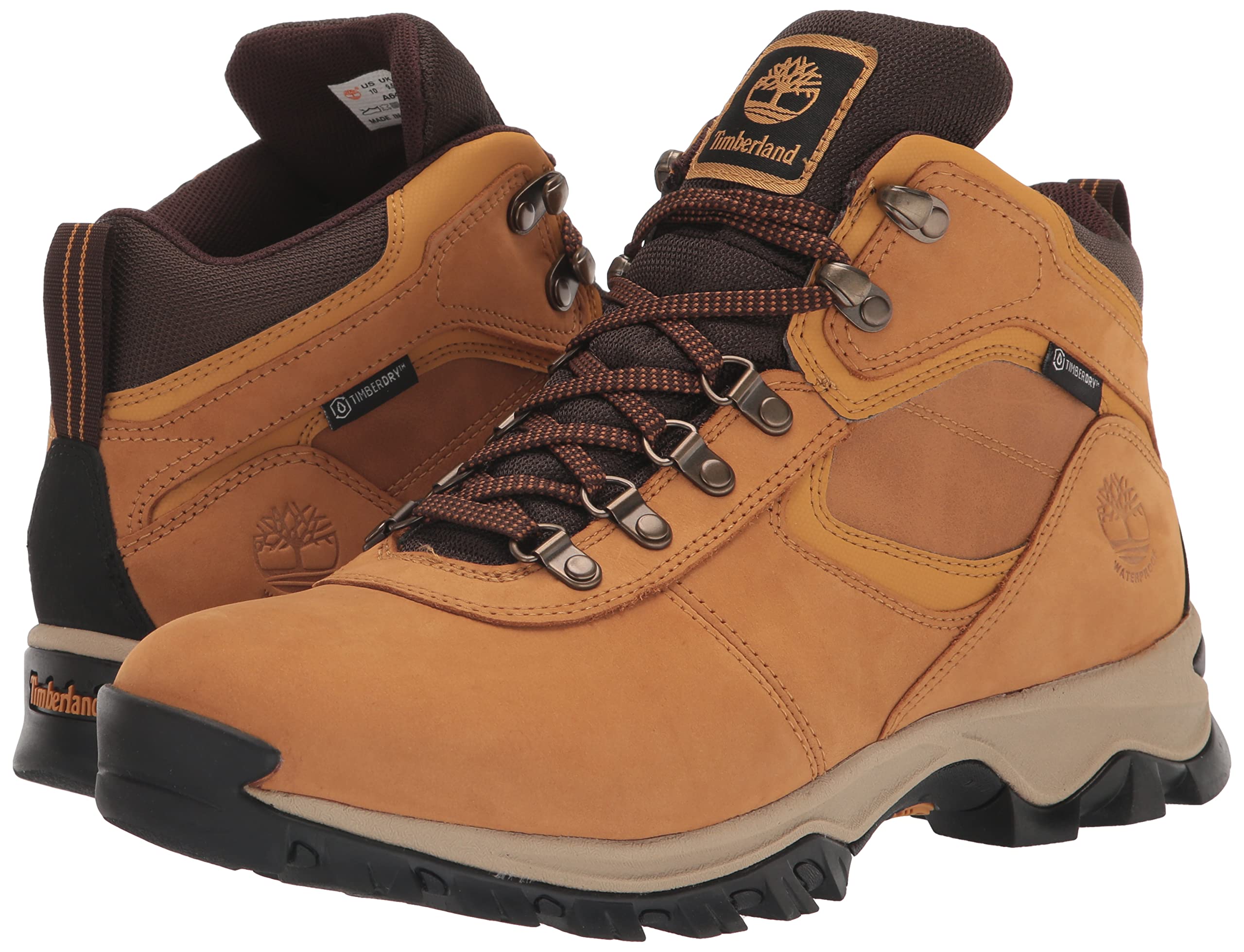 Timberland Men's Mt. Maddsen Anti-Fatigue Hiking Wateproof Leather Boots