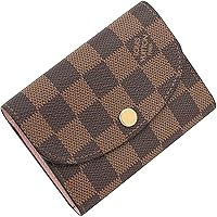 [Set Item] Louis Vuitton LOUIS VUITTON Coin Case Ladies Coin Purse Wallet Portomone Rosali Damier Ebene N64423 Mini Wallet, Damier Evenu