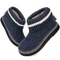 EverFoams Women's Comfy Memory Foam Bootie Slippers Winter House Shoes with Indoor Outdoor Rubber Sole