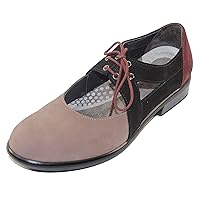 NAOT Footwear Women's Lace-up Alisio Shoe Shiitake Nubuck/Black Velvet Nubuck/Violet Nubuck 4-4.5-5.5 M US