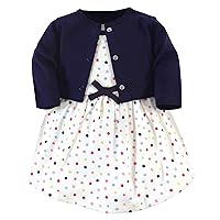 Touched by Nature Baby Girl Organic Cotton Dress and Cardigan