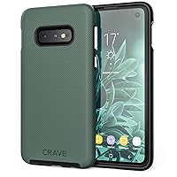 Crave Dual Guard for Samsung Galaxy S10e Case, Shockproof Protection Dual Layer- Forest Green