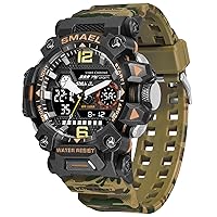 8072 Men Waterproof Watches Janpenese Quartz Chronograph Heavy-Duty Watch Men Alarm Electronic Wristwatch