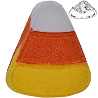 Jackpot Candles Halloween Candy Corn Bath Bomb with Size 8 Ring Inside Large Made in USA