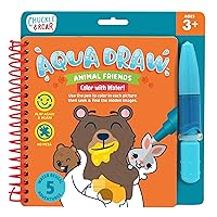 Aqua Draw Books: Animal Friends - Great for Travel - Toddler Arts and Crafts - Zero Mess - Ages 3 and up