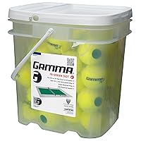 GAMMA Beginner Child or Adult Training (Transition) Practice Tennis Balls: Orange 60 or Green 78 Dot (25%-50% Slower Ball Speed) - 12, 36, 48, 60 Pack Sizes