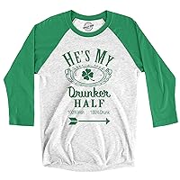 Mens Shes My Drunker Half Funny Matching Saint Patricks Day Drinking T Shirt