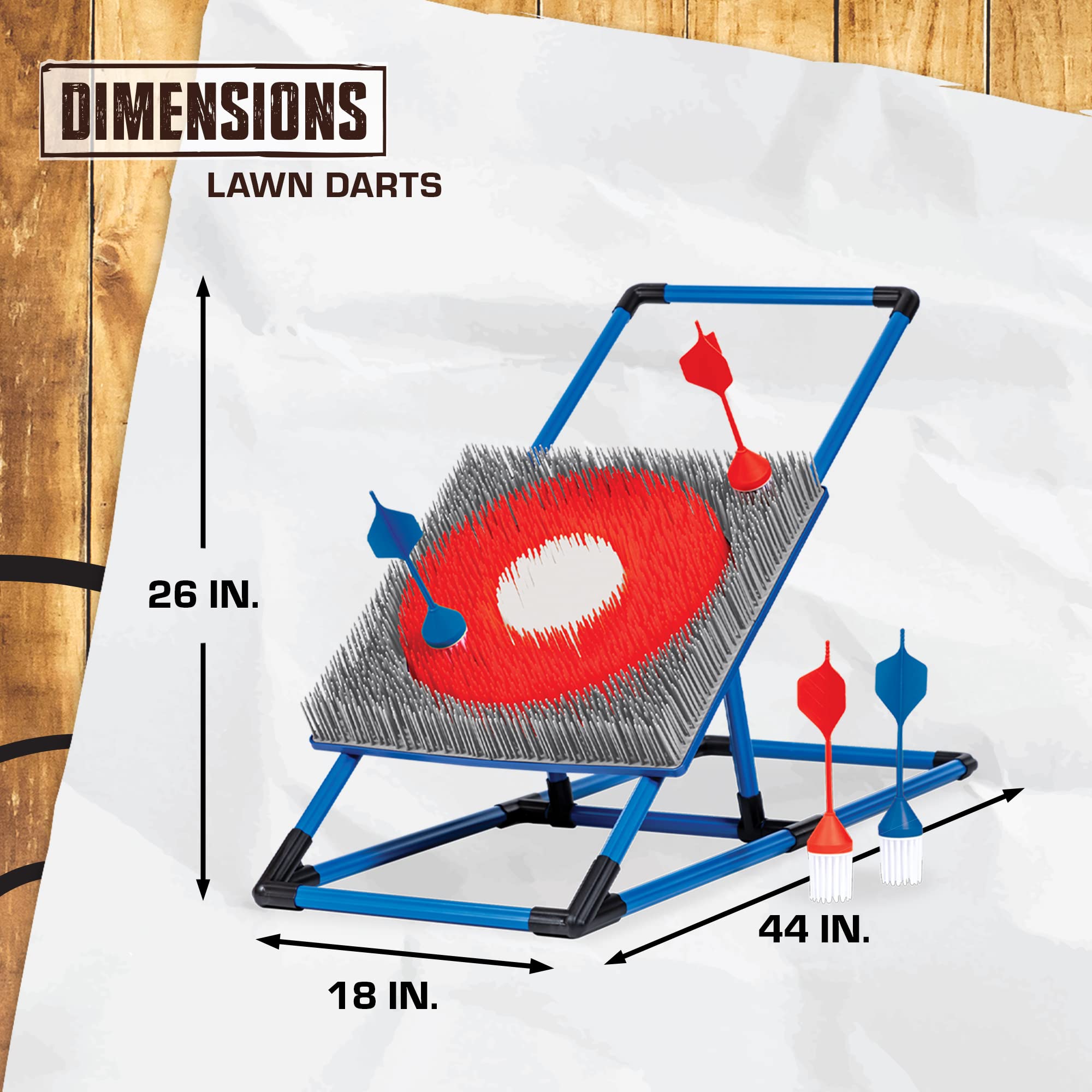 Eastpoint Axe Throw & Lawn Dart Target Sets - Bristle Axe Throwing Target & 2-in-1 Combo Backyard Game for Indoors and Outdoors
