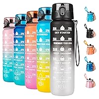 BOTTLED JOY 2.5L Water Bottle, BPA Free Large Water Bottle Hydration with  Motivational Time Marker Reminder Leak-Proof Drinking Big Water Jug for  Camping Sports Workouts and Outdoor Activity 
