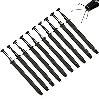 OdontoMed2011 Lot of 10 Pieces Ball Grabeer Piercing Hold 3mm To 8mm Tools Black Coated Stainless Steel Instruments