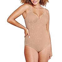 Bali Women's Firm-Control Ultra-Light Body Shaper with Lace, Built-In Underwire Bra