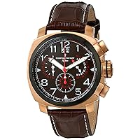 Men's CV3AU4 Grand Python Analog Display Swiss Quartz Brown Watch