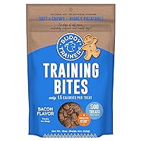 Buddy Biscuits Trainers 10 oz. Pouch of Training Bites Soft & Chewy Dog Treats Made with Bacon Flavor