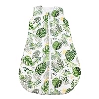 Bebe au Lait Rainforest Muslin Sleeper, 12-24 Months, Green, 1 Size