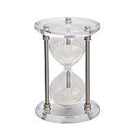 The Novogratz Metal Hourglass Sand Timer with Acrylic Base, 6