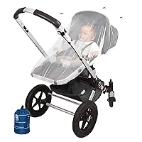 Stroller Mosquito Net for Baby - Durable, Simple Setup System - Extra Fine Holes to Protect Against Mosquitos and Wasps - no Harmful Chemicals - Perfect Fit for Stroller Net, for Car Seats & Carriers